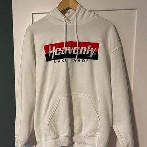 Heavenly Lake Tahoe Hoodie Sweatshirt White - Like new condition - Size M
